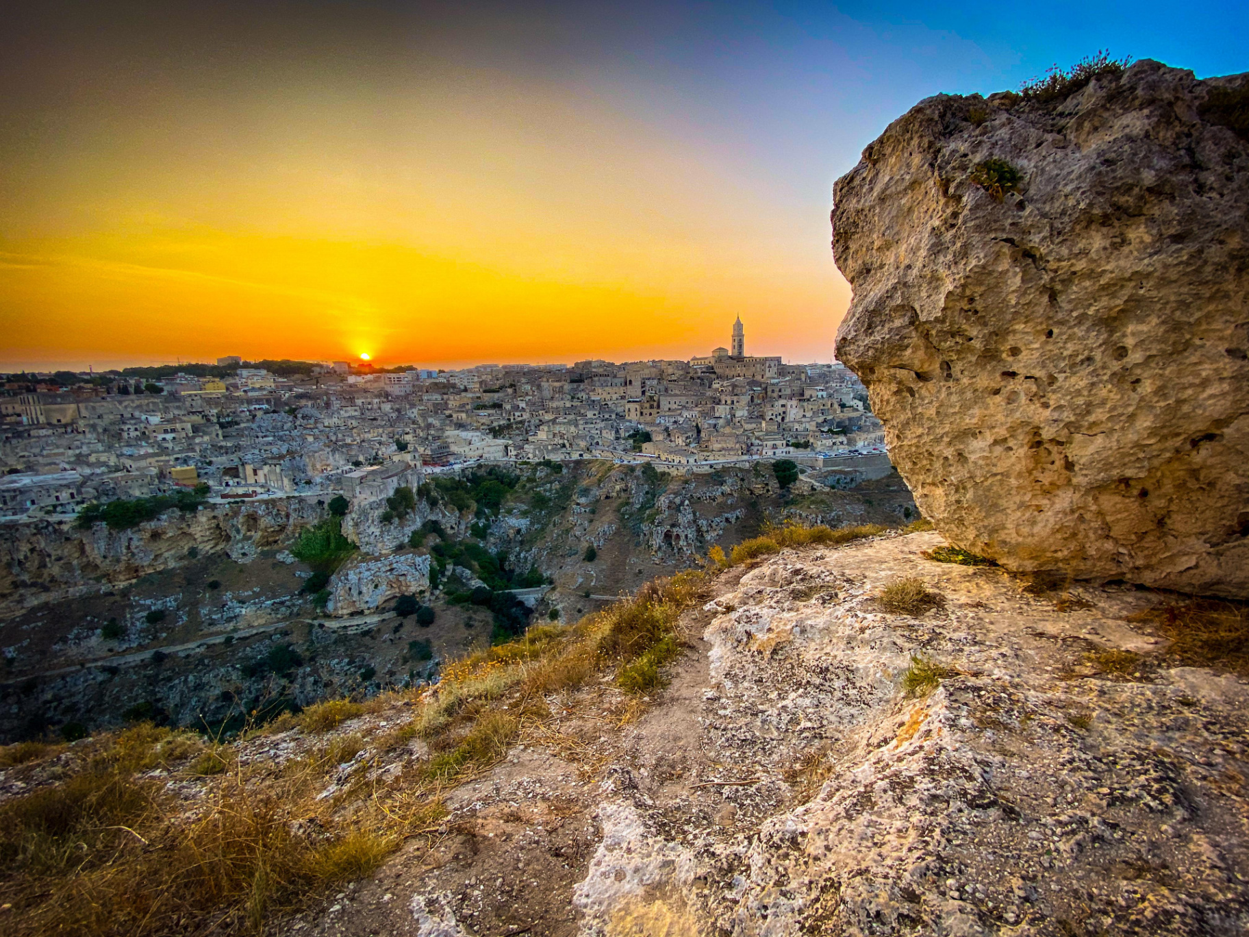 I Sassi di Matera al tramonto